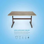 میز ناهارخوری مستطیل فلزی 203b-115