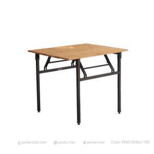 میز غذاخوری باغی و فضای باز پایه تاشو مستطیل ترموود 204bu-180